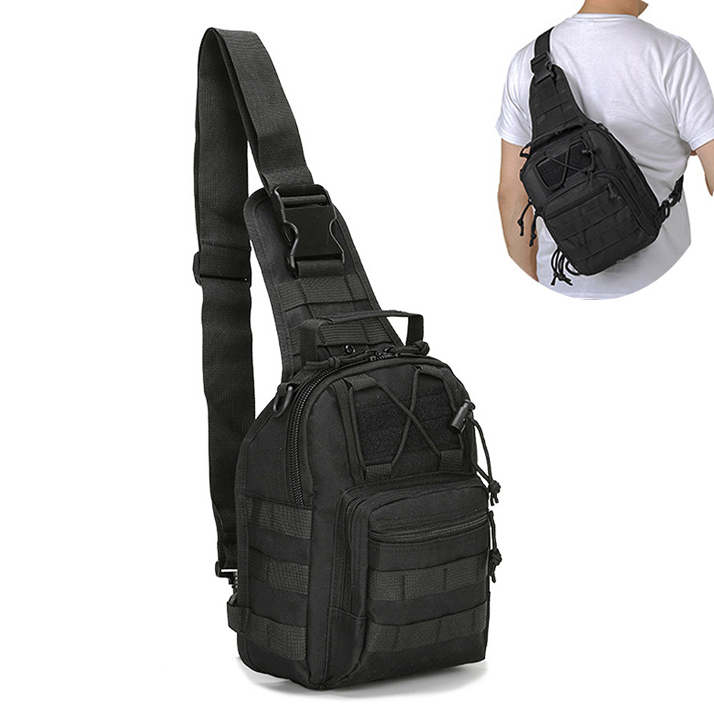 Rucksack Military Style - Мужская сумка-слинг через плечо, нагрудная сумка,