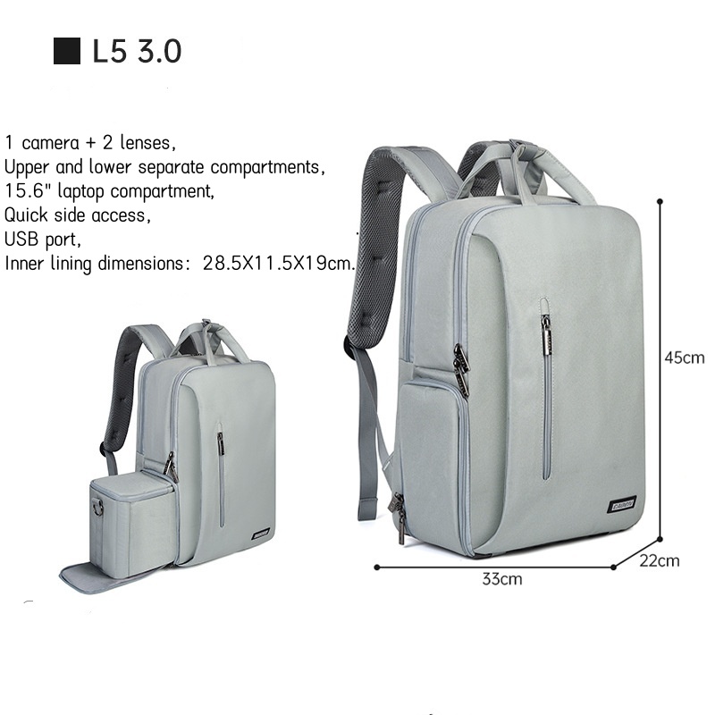 Большой рюкзак для камеры DSLR – обзор и цена Laptop Backpack 15.6