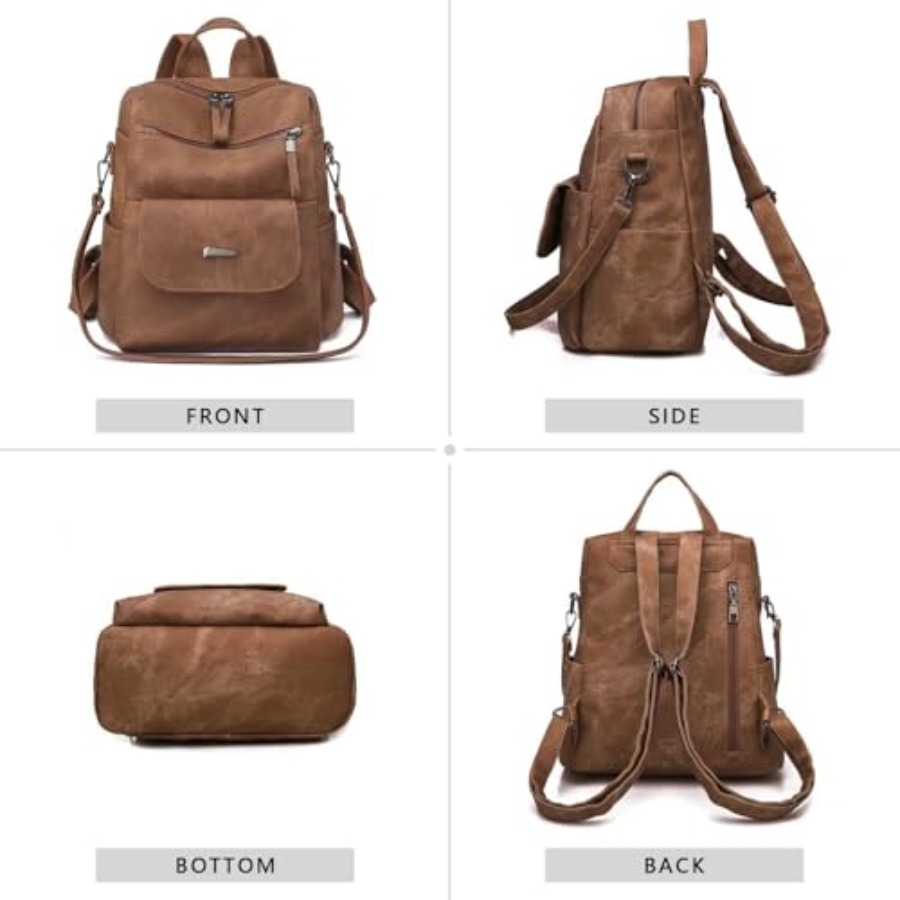 Рюкзак-сумка из искусственной  – обзор и цена Fashion Backpack Women
