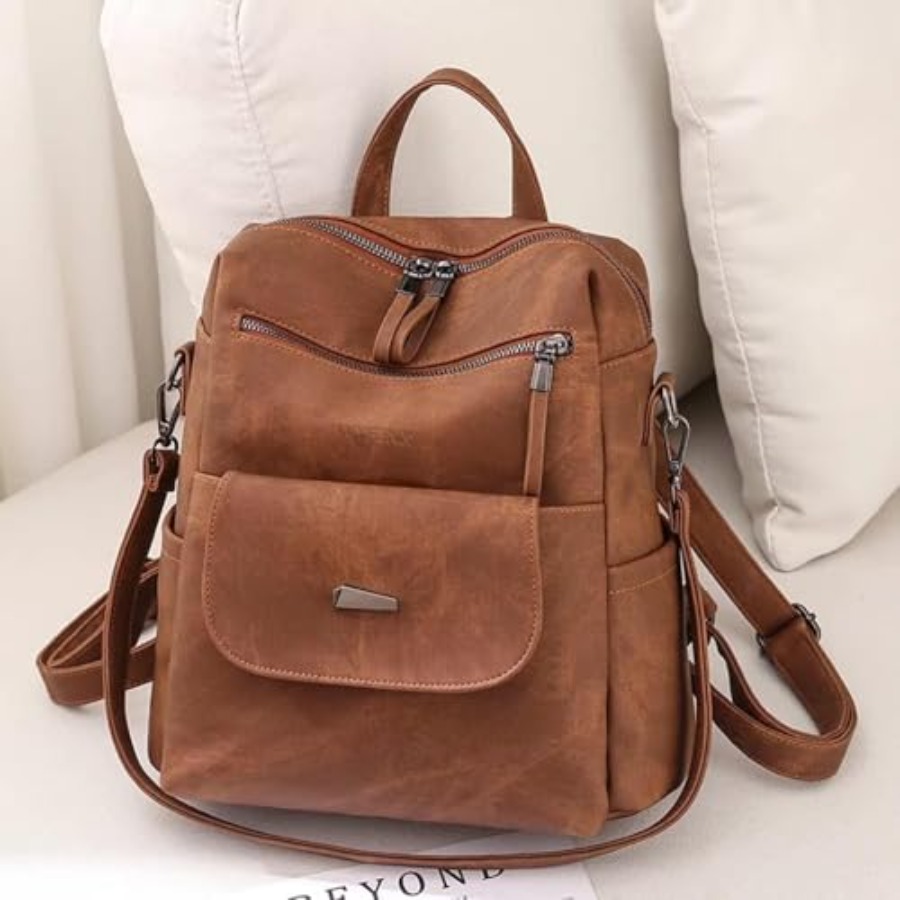 Рюкзак-сумка из искусственной  – обзор и цена Fashion Backpack Women